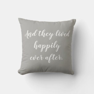 Oreiller de mariage pour vivre heureux pour toujou