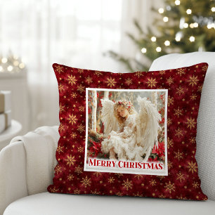 Oreiller de Noël Ange Vintage Bienheureux Cadeau