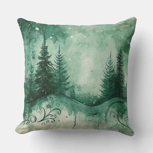 Oreiller de Noël - Décor Festif (Recto)