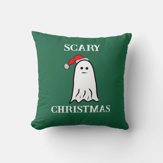 Oreiller de Noël Fantôme de Noël réversible (Recto)
