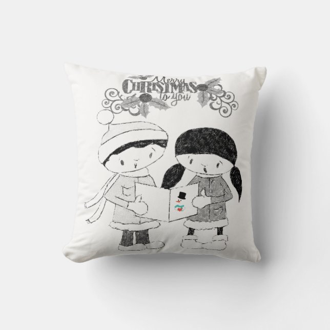 Oreiller de Noël, Joyeux Noël (Recto)