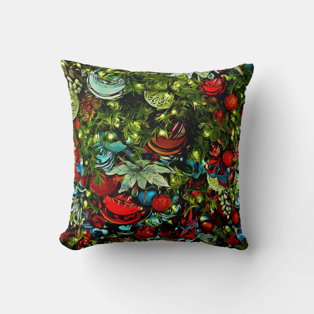 Oreiller de Noël Ornament Art Jeu d'oreiller (Recto)