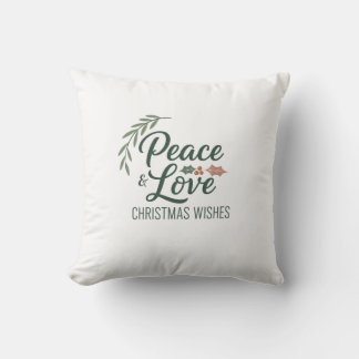 Oreiller de Noël Paix & Amour