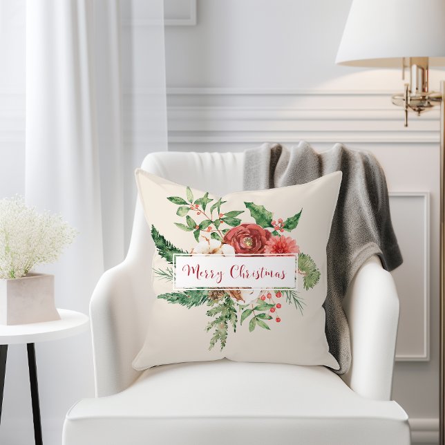 Oreiller de Noël rustique (Rustic Christmas Throw Pillow
)