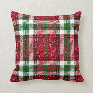 Oreiller de Noël tartan