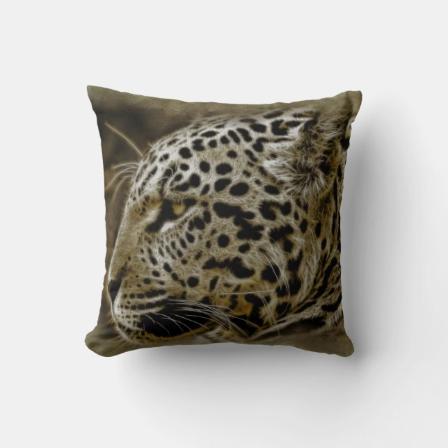 Oreiller décoratif animal sauvage Jaguar (Recto)