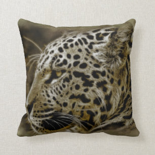 Oreiller décoratif animal sauvage Jaguar