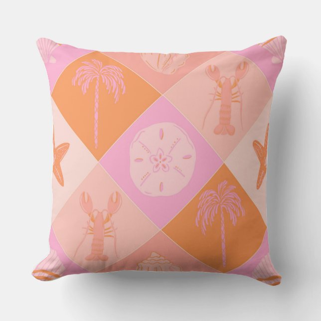 Oreiller décoratif Bright & Trendy Beach Patchwork (Recto)