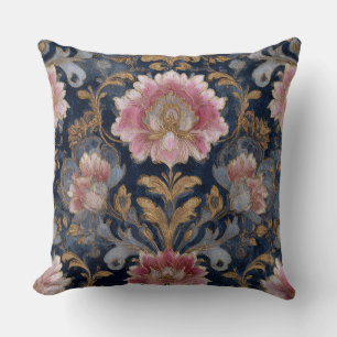 Oreiller décoratif de luxe à motif floral