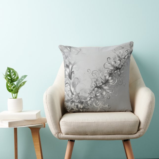 Oreiller Décoratif Gris Moderne (Chaise)