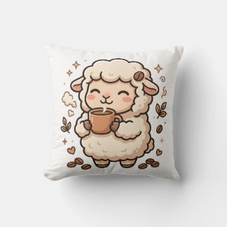 Oreiller décoratif mouton mignon Kawaii