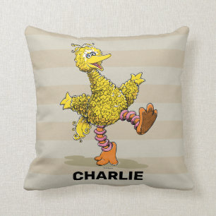 Oreiller décoratif personnalisé avec grand oiseau 