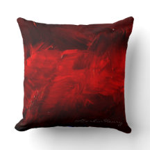 Oreiller Décoratif Rouge Profond