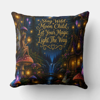 Oreiller décoratif Stay Wild Moon Child