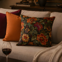 Oreiller décoratif Vintage Bloom Elegance