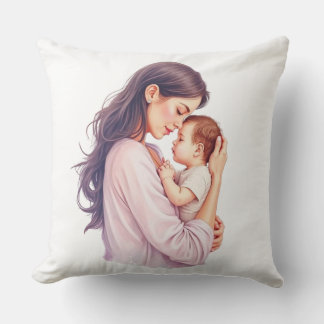 Oreiller Doux d'Amour Mère & Bébé – Décoration de 