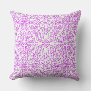 Oreiller doux rose rêve motif mandala