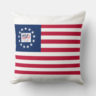 Oreiller du drapeau Betsy Ross pour le 250e annive