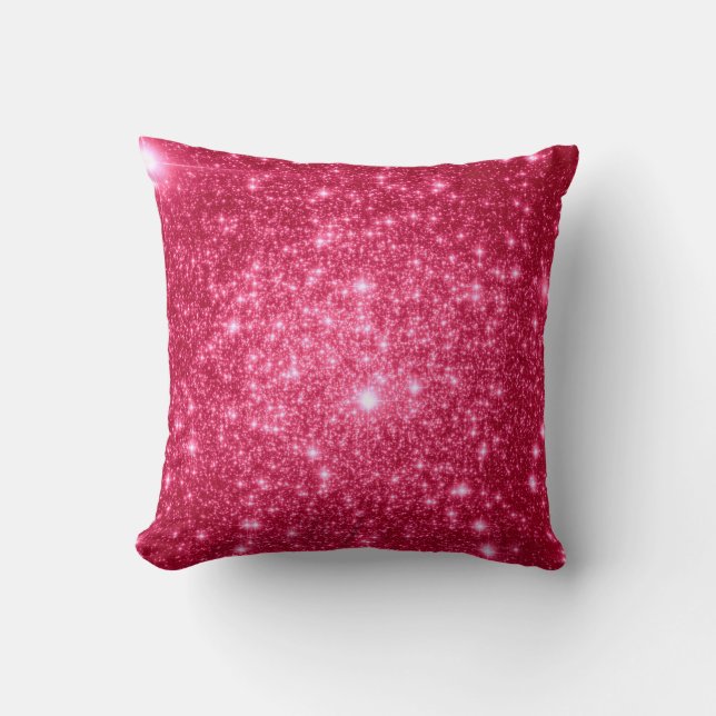 Oreiller Étoiles Rose Chaud (Recto)