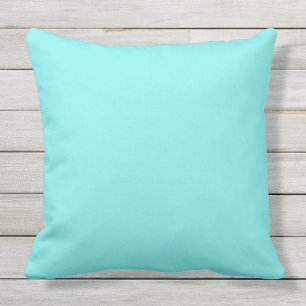 Oreiller extérieur léger turquoise 20x20