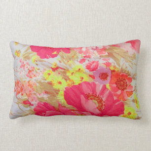 Oreiller floral de roses indien et de jaune