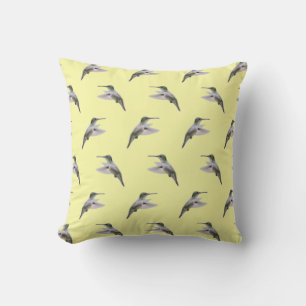 Oreiller Hummingbird Frenzy (Jaune Clair)