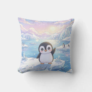 Oreiller iceberg manchot mignon
