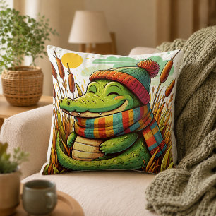 Oreiller Inspiré de l'Alligator 