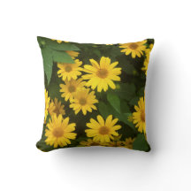 Oreiller Jaune Daisy