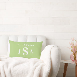 Oreiller jetable à monogramme personnalisé avec un