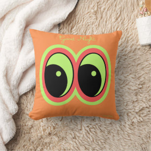 Oreiller jetable aux yeux de bonne nuit mignon