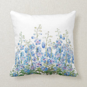 oreiller jetable bleu et pourpre