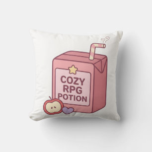 Oreiller jetable boîte de jus de potion RPG Kawaii