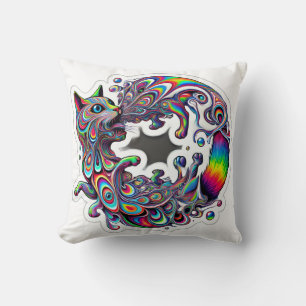 Oreiller jetable Chat Spirale Tourbillonnante