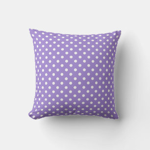 Oreiller jetable moderne à pois violet