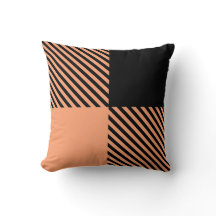 oreiller jetable orange noir gras