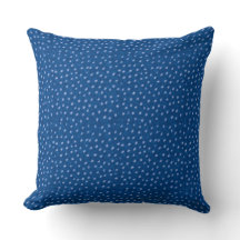 Oreiller jeté à motif de cerf bleu