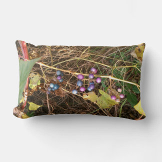 Oreiller jeté avec vigne de baie en porcelaine sau