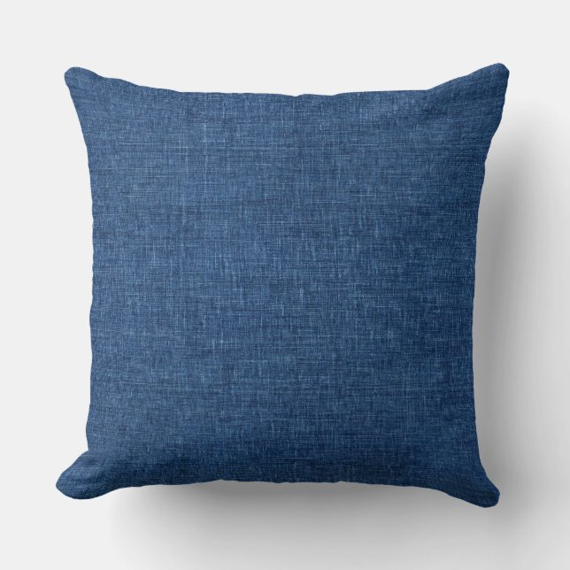 Oreiller jeté bleu (Recto)