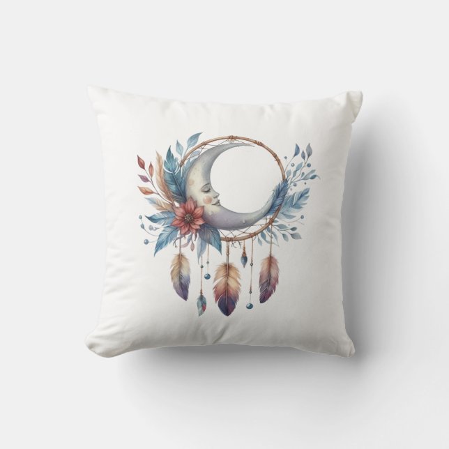 Oreiller jeté Boho Moon (Recto)