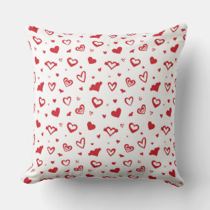 Oreiller jeté coeurs de la Saint-Valentin