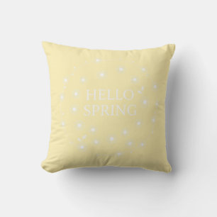 Oreiller jeté Couronne de marguerite Bonjour Print