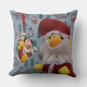 Oreiller jeté Danny Duck Santa Noël