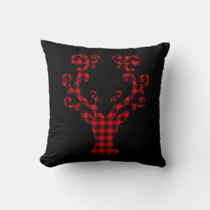 Oreiller jeté de cerf de fête