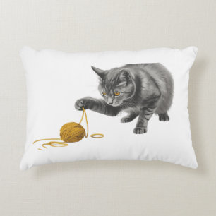 Oreiller jeté de chat mignon   Coussin de félins a