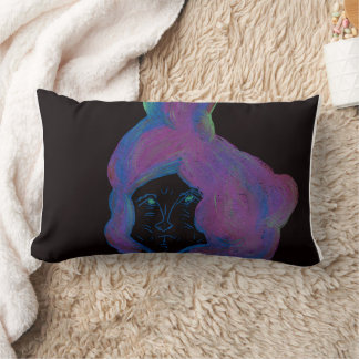 Oreiller jeté en coton avec art de fantasy de scie