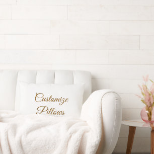 Oreiller jeté en coton de bois