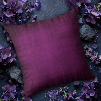 Oreiller jeté en velours violet