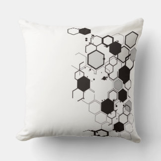 Oreiller jeté géométrique moderne en hexagone