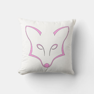 Oreiller jeté Logo Renard Rose